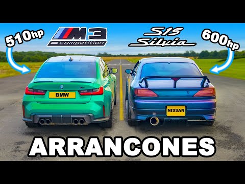 BMW M3 vs 600hp Nissan Silvia S15: ARRANCONES