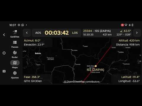 ISS 25 de julio 2026 hora local 1031 eldorado misiones argentina