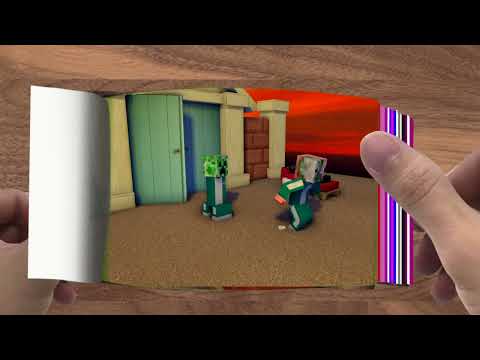FLIPBOOK  Monster School  SQUID GAME, GLASS BRIDGE, MARBEL GAME, LAST EPISODE   Minecraft Animation0