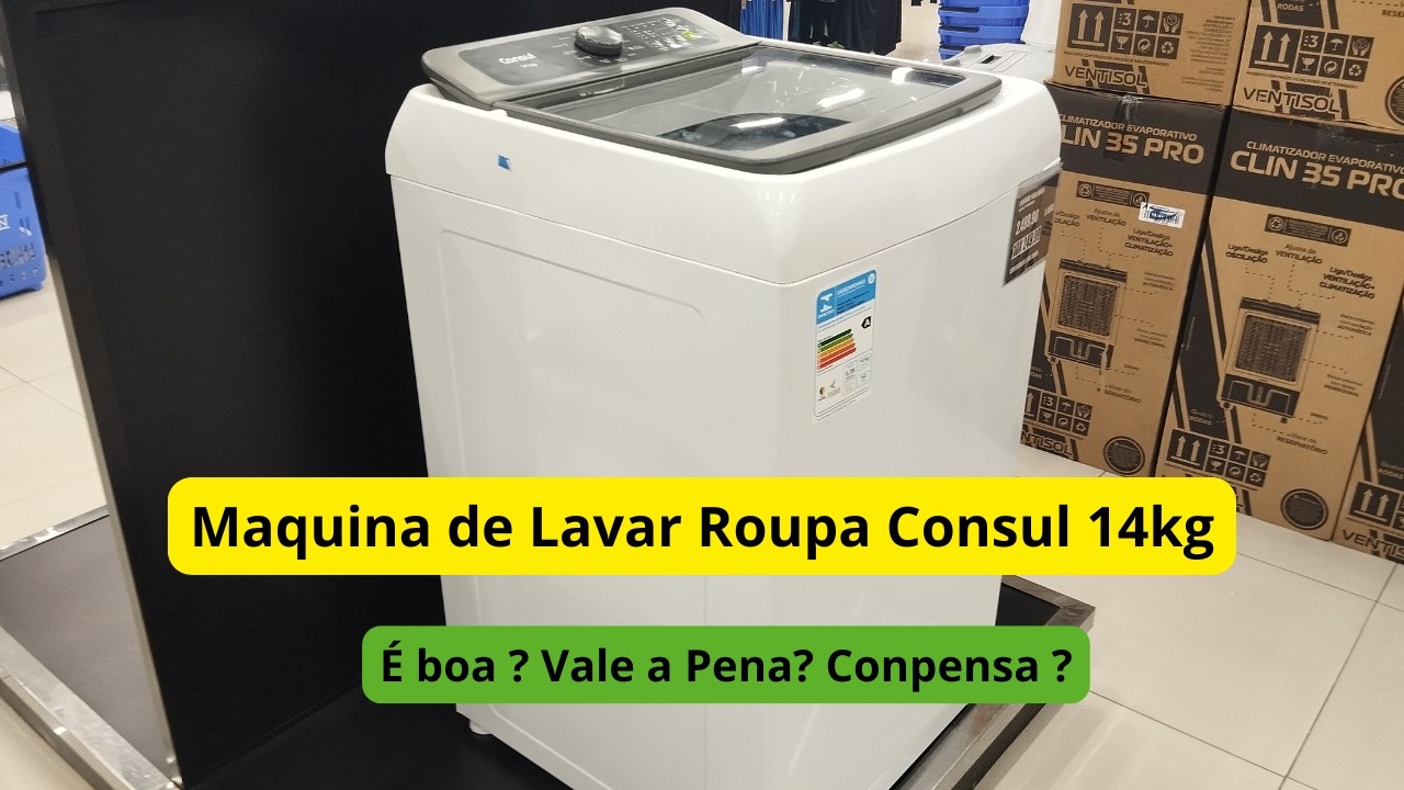 Miniatura da avaliação em vídeo de Lavadora de Roupas Consul LWBE150T3 15kg Branca 127V