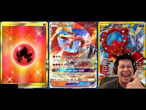 Phoenix Burn HO OH GX Deck, Massive Base Damage 1 Hits KO Other GX Pokemon