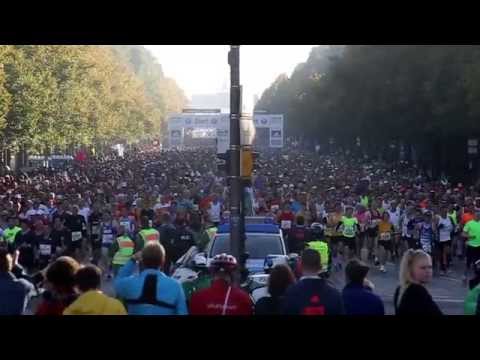 Berlin Marathon 2014 (Start & 35 Km  und Ziel) Weltrekord