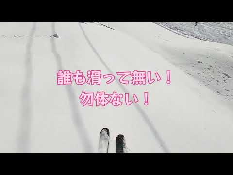 新雪パウダー滑走！　一ノ瀬ダイヤモンド　志賀高原スキー場