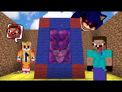 NOOB VS CREEPYPASTA PORTAL SONIC.EXE MINECRAFT TROLL + ROLEPLAY