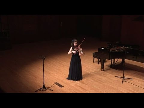 Anna Savkina plays J.S.Bach - Violin Sonata No.1 in g minor. Adagio. [1/4]