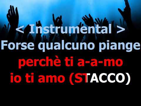 Un Uomo Piange Per Amore * Little Tony * base karaoke