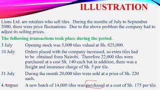 First In First Out (FIFO)_Stock Valuation