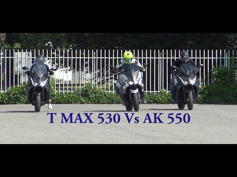 T MAX 530 Vs AK 550 0 - 100 mt TOP SPEED