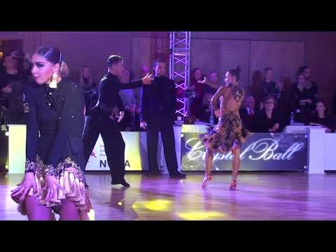 Pavlov Nikita & Sharanova Ekaterina Samba 1/4 Amateur Latin Crystall Ball 2018