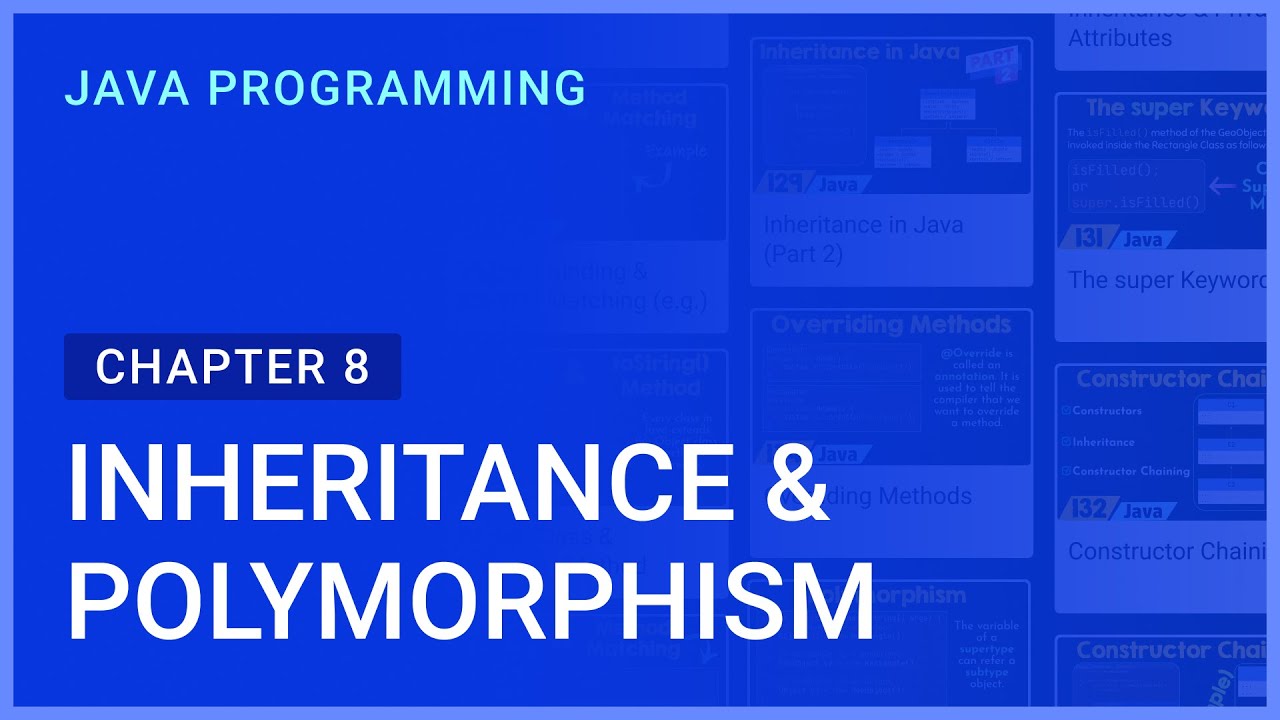 Inheritance & Polymorphism | Chapter-8 | Java Programming