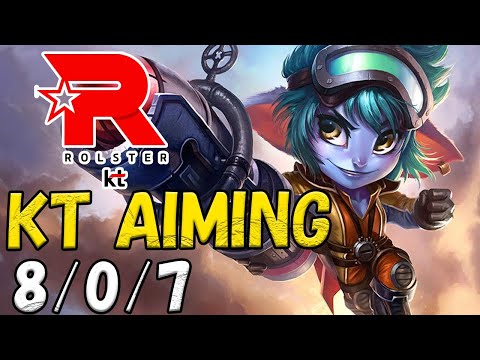 KT Aiming トリスターナ(Tristana) VS カイ＝サ(Kai'Sa) BOT ADC patch 12.21 KR RANK