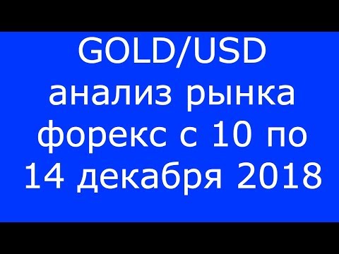 GOLD/USD - Еженедельный Анализ Рынка #Форекс c 10 по 14.12.2018. Анализ Форекс.