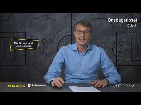 Speltips: Manchester City - Arsenal & AIK - IFK Norrköping 17/6