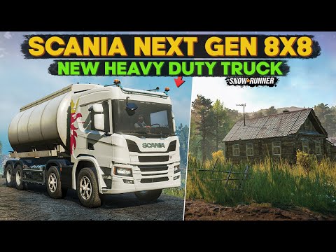New Scania Next Gen 8x8 Heavy Duty Truck in SnowRunner | You Need to Try