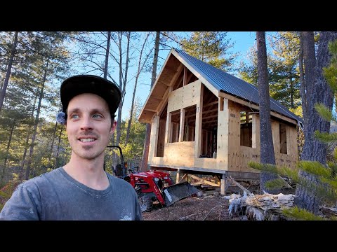 Mountain Cabin Build - Building the Loft Ep.38
