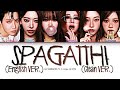 [Clean ver.] LE SSERAFIM "SPAGHETTI (feat. j-hope of BTS) (English ver)" (Color Coded Lyrics)