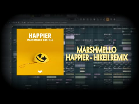 Marshmello ft. Bastille - Happier (Hikeii Remix) [Fl Studio Tutorial]