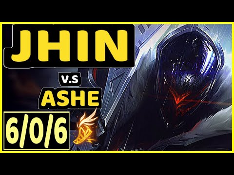 HJäRNAN (JHIN) vs ASHE - 6/0/6 KDA BOTTOM ADC GAMEPLAY - EUW Ranked GRANDMASTER