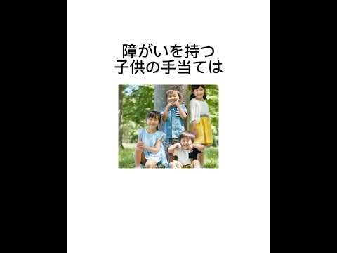 #障害児福祉手当 #特別児童扶養手当 #児童手当 #障害児