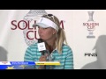 Anna Nordqvist after her hole-in-one to score on ...