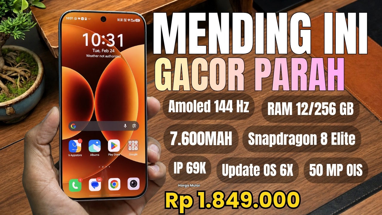 HARGA ANJLOK‼️12/256 GB, 7600MAH - HP TERBAIK TURUN HARGA DI MEI 2026