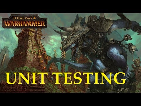 TW Warhammer 2 Unit Testing Lizardmen DLC
