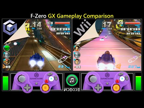 F-Zero GX (GameCube vs Wii) Side by Side Comparison