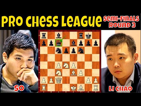GM Wesley So vs. GM Li Chao || PRO Chess League 2020 || Semi-Finals Round 3 || IM Roderick Nava #529