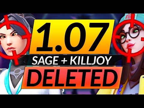 NEW VALORANT PATCH 1.07: EASY Headshots ENABLED, SAGE AND KILLJOY DESTROYED - Buffs and Nerfs