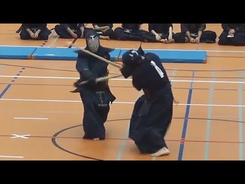 Schweizermeisterschaft Kendo 2018 - Finale Open - Kröbl vs Rothacher