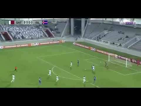 Kjartansson Goal Against Qatar 0   1 Iceland 14 11 2017