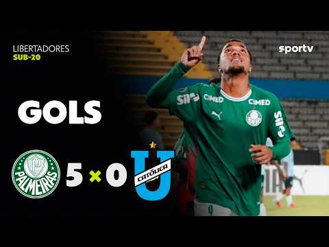 Gols e lances de Palmeiras x Universidad de Quito