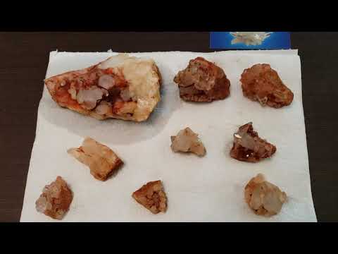 Quartz crystals from Ron Coleman and Wegner mines in Arkansas