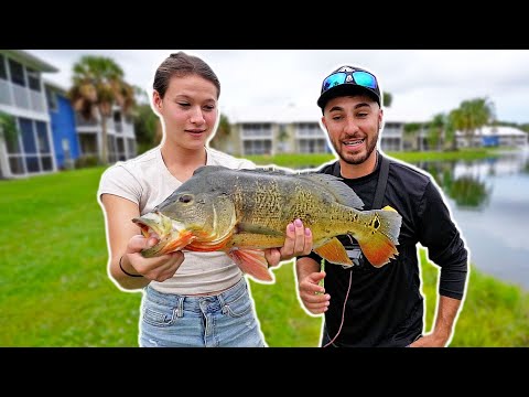 GIRLFRIEND Catches MONSTER PEACOCK BASS!