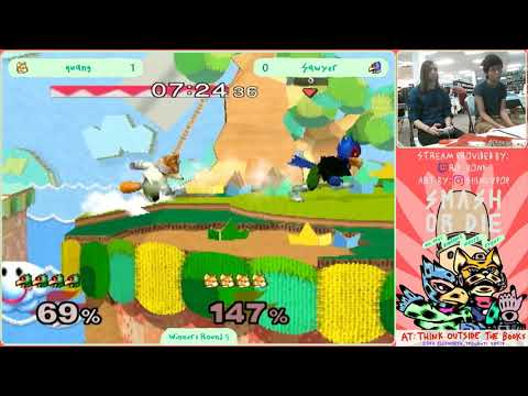 SMASH OR DIE 1 - Quang (Fox) vs. Sawyer (Falco / Gannondorf) Smash Melee Winners Round 5