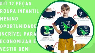 Kit 12 Peças Roupa Infantil Menino Oportunidade Incrível para Economizar e Vestir Bem!