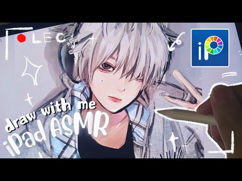 draw with me🎧￤iPad  ASMR ￤digital art🎨 ￤ibis paint