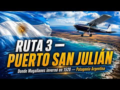 RUTA 3 DESDE PIEDRABUENA HASTA EL SALADO — Pasando por Puerto San Julián en la Patagonia