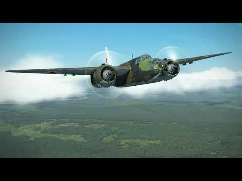 Bomber Torn to Pieces, but Barely Makes it Home! A-20 Bombing Run IL2 Sturmovik
