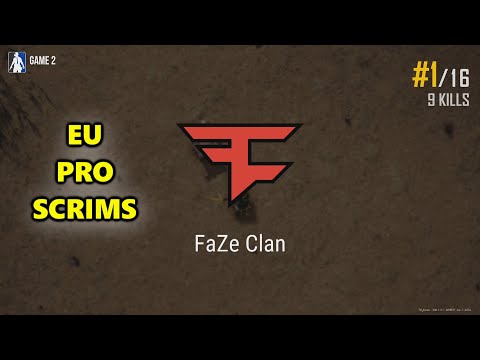 FaZe ubah, FuzzFace, Gustav & Aitzy - EU PRO SCRIMS - PUBG