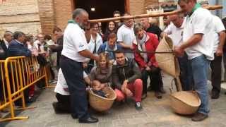 preview picture of video 'Pesaje de los niños, San Miguel 2014 Lituénigo'