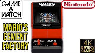 Mario's Cement Factory Panorama Game & Watch 4k Gameplay