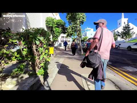 [4K] Walking in Bermuda - City of Hamilton January 06, 2022