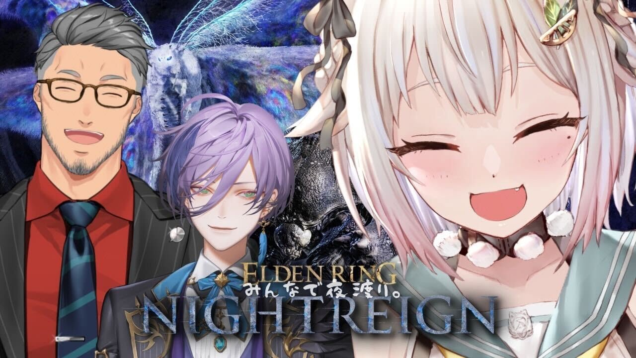 【 ELDEN RING NIGHTREIGN 】常夜の王 グノスター with 夜渡り名人部隊（ 集え、夜を渡る者たちよ。 ）【 にじさんじ┊︎葉山舞鈴/榊ネス/舞元啓介/コラボ 】