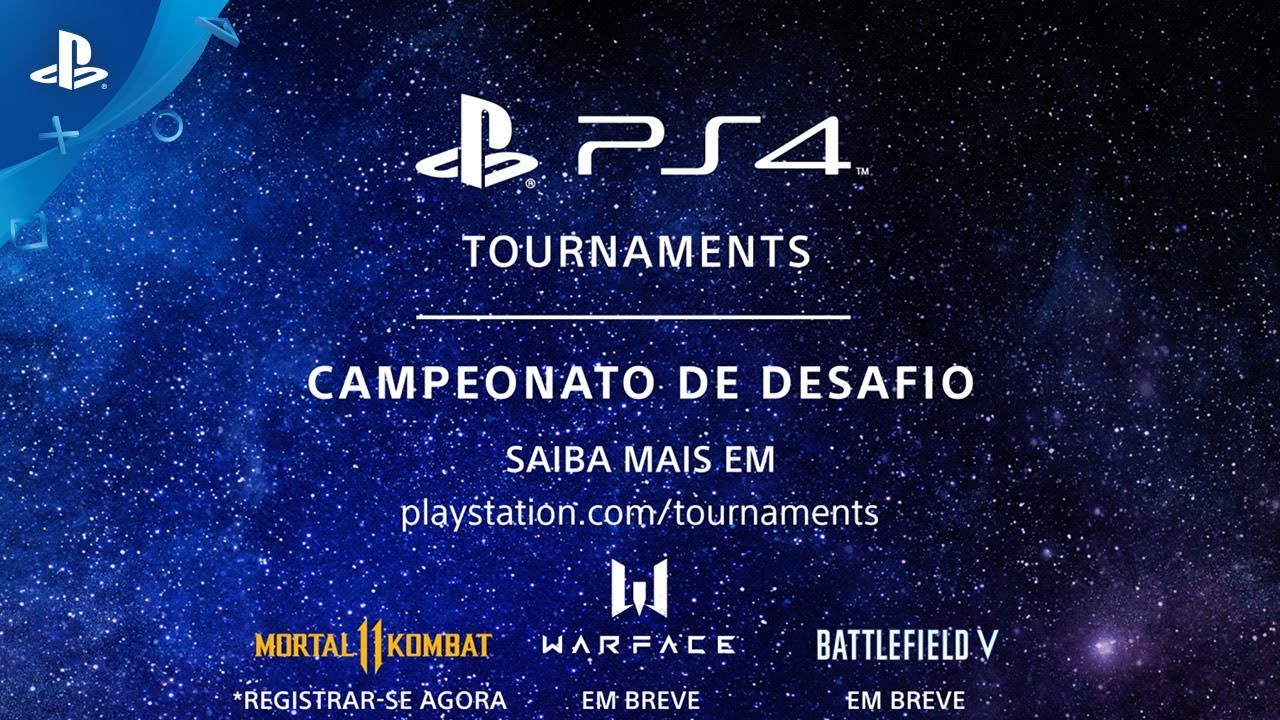 Apresentando PS4 Tournaments: Campeonato de Desafio