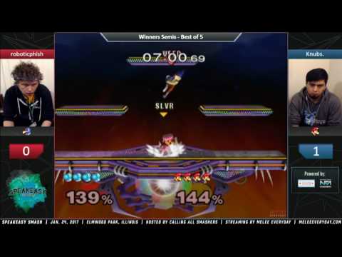 Speakeasy Smash [1/24/17] - roboticphish (Falco, Puff) vs. Knubs (Luigi) - SSBM - Winners Semis