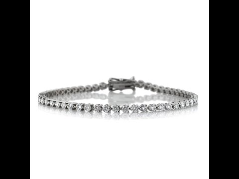 Mark Broumand - 4.25ct Round Brilliant Cut Diamond Tennis Bracelet