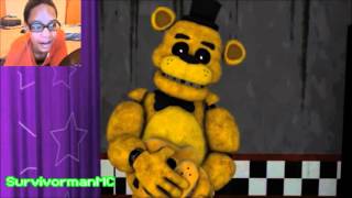 [FNAF SFM] Just Gold Redux REACTION | Time For The Main Attraction