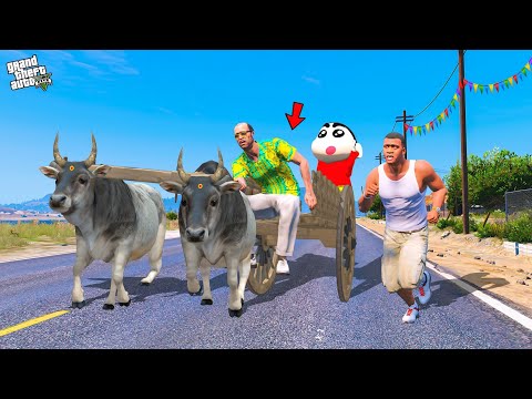 Shinchan & Franklin Try to Win Mattu Vandi Panthayam in Gta 5