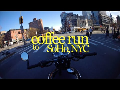 [POV] Motorcycle Ride Through NYC to La Cabra Coffee - Chill SoHo Vibes